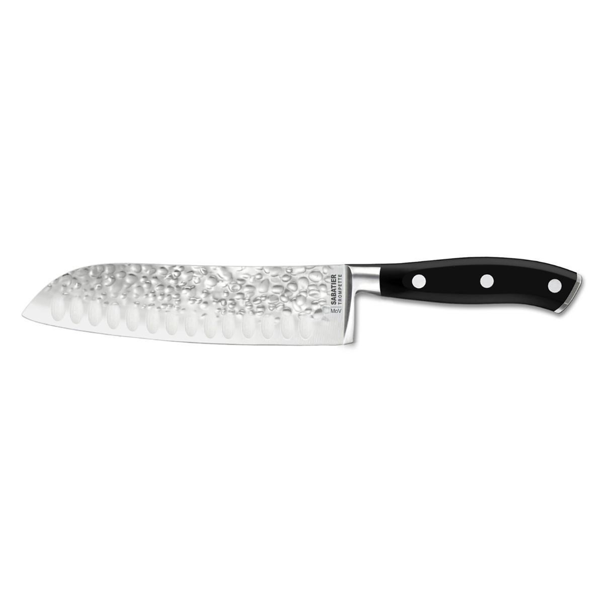 Cuchillo Santoku Acero Inoxidable Carbon Sabatier 18 cm (6 Unidades)