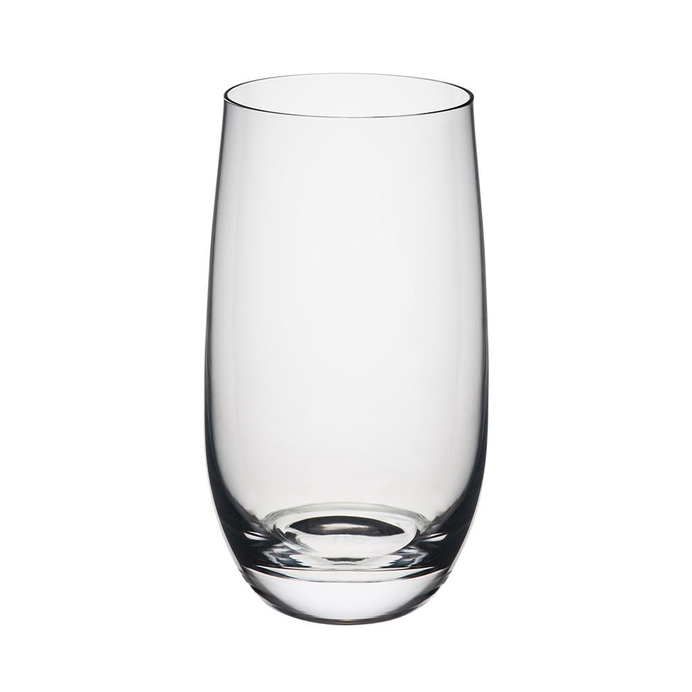 Rona 13 Vaso Lunar 350 ml, Set de 6 Unidades, Resistente a Roturas y Desconchado, Altura 132mm, Diámetro 73mm