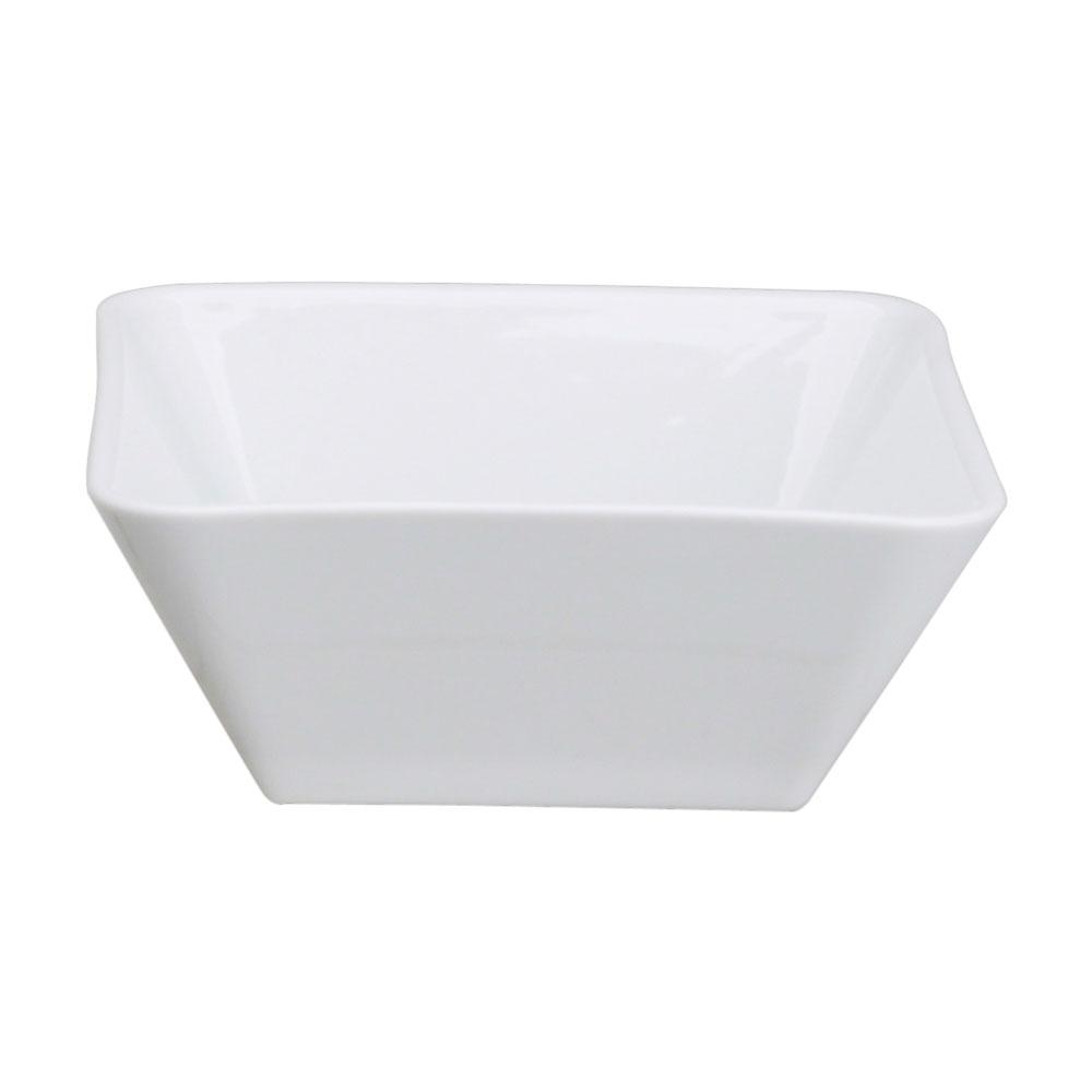 Avet Bol de Porcelana Colección Square, 15,5X15,5 cm, 750 ml de Capacidad, Altura 6 cm (6 Unidades)