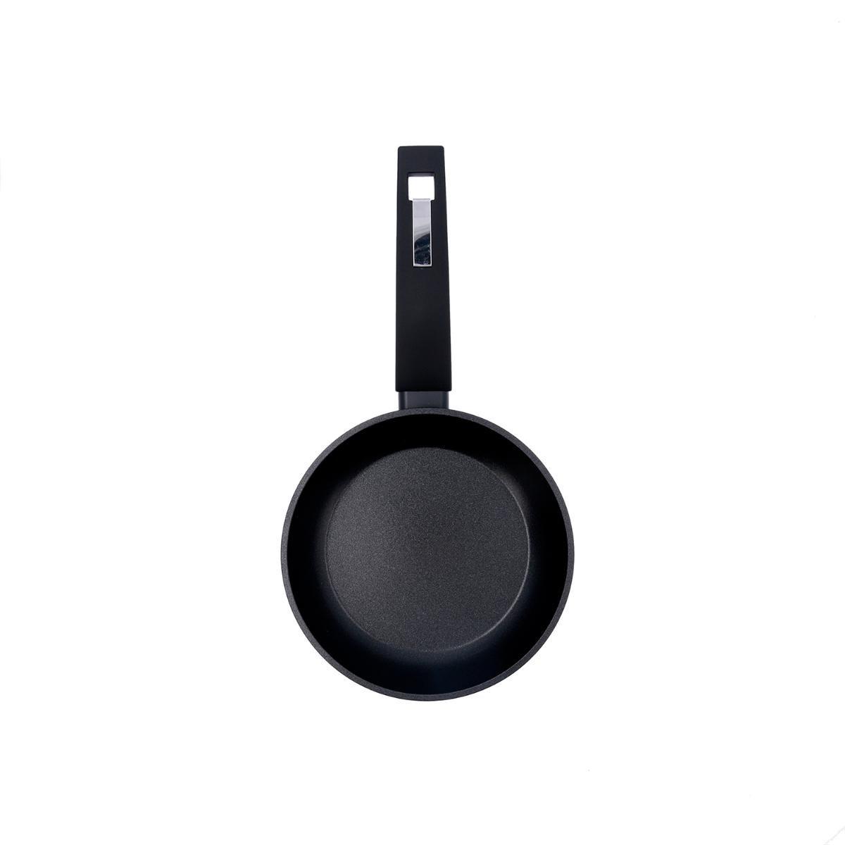 Quid Sartén de Aluminio Forjado Estelar Negro 18 cm. Antiadherente, Mango Ergonómico. Apta para Inducción y Lavavajillas (6 Unidades)