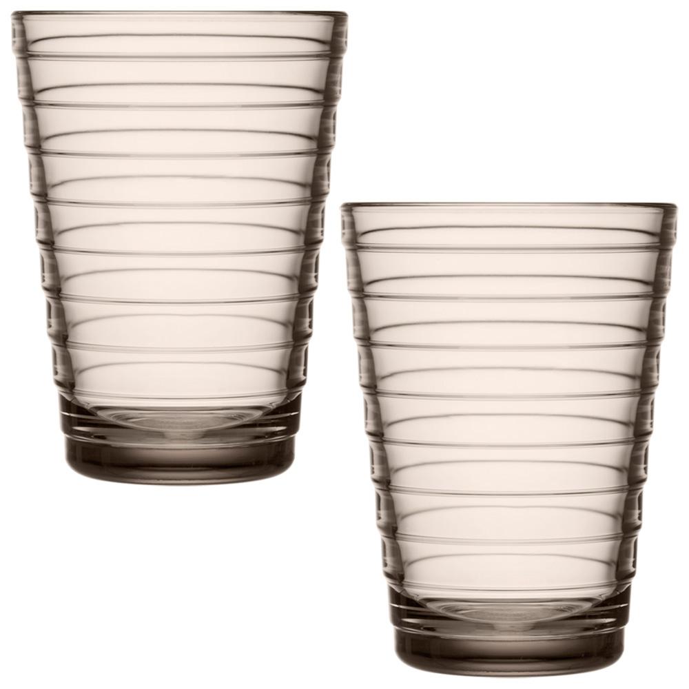 Iittala Vasos Aino Aalto Collection Linen 330 ml - Juego de 6 unidades, aptos para lavavajillas