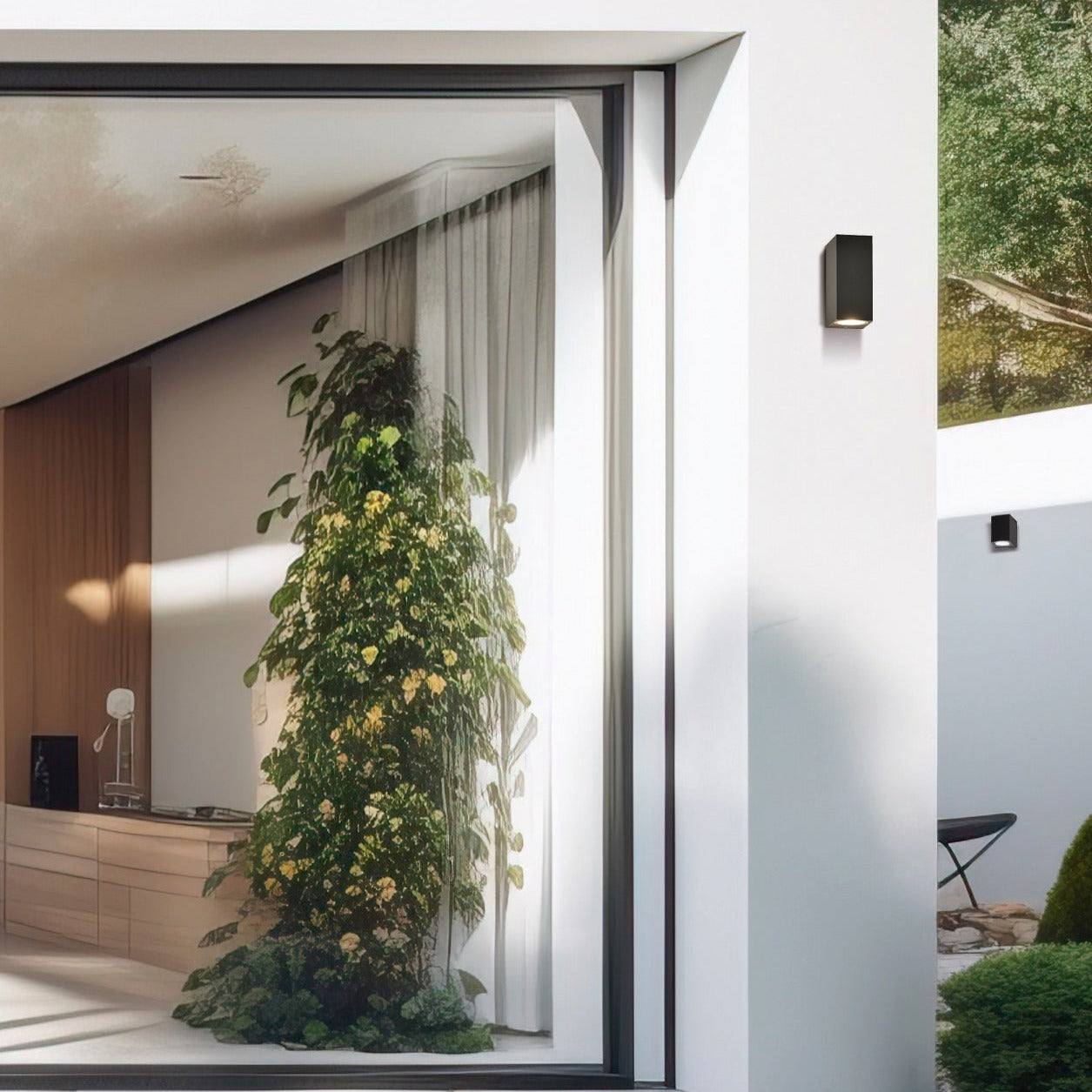 ACB Okra Aplique 16/2014 Antracita Texturado, LED 2x6W 3000K 1100lm, CRI90 IP54, LED integrado A201420GR