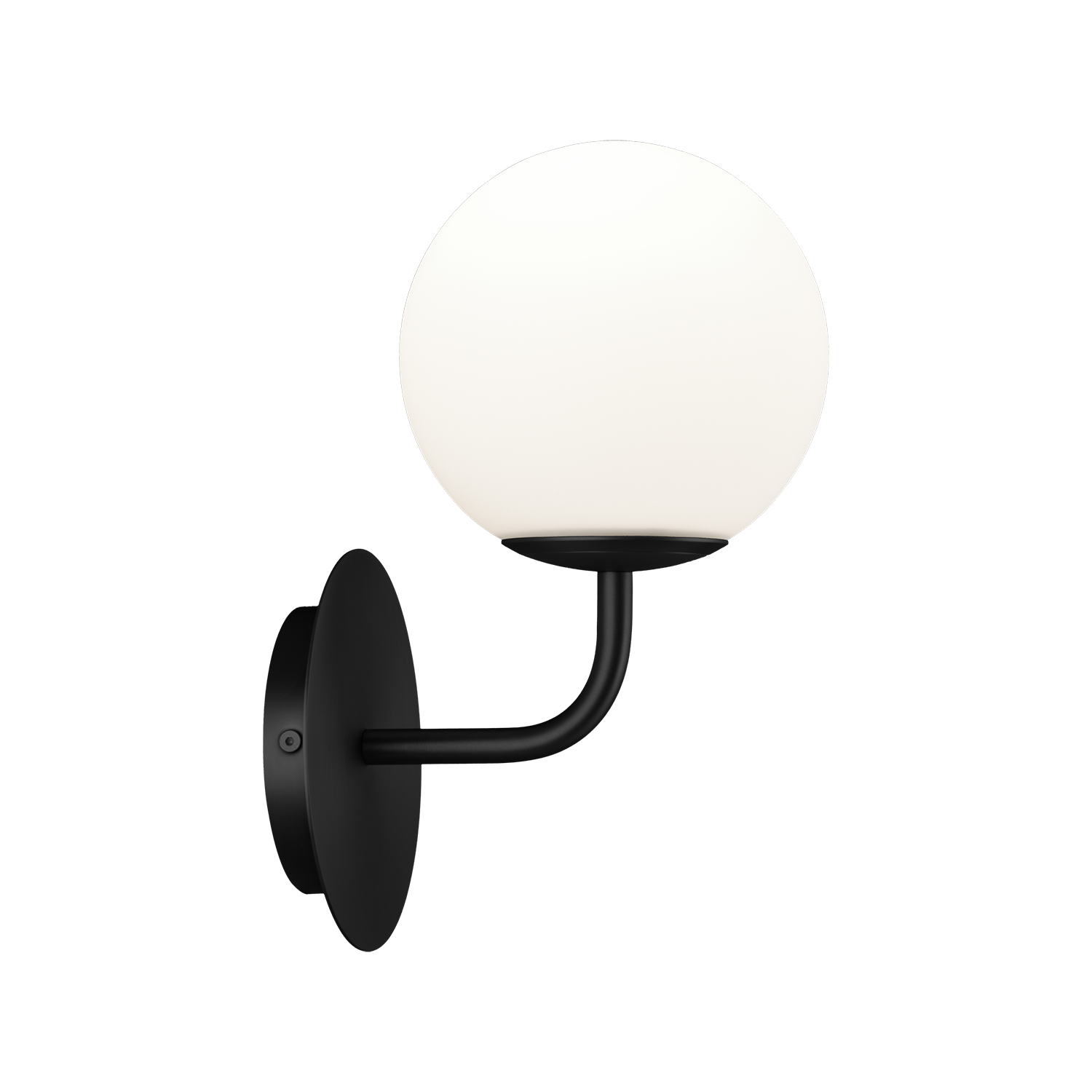 ACB Parma Aplique 16/3946-15 IP Negro Mate/Opal, LED E27 15W, I IP44, (E27 max. Ø45 mm) A3946180N