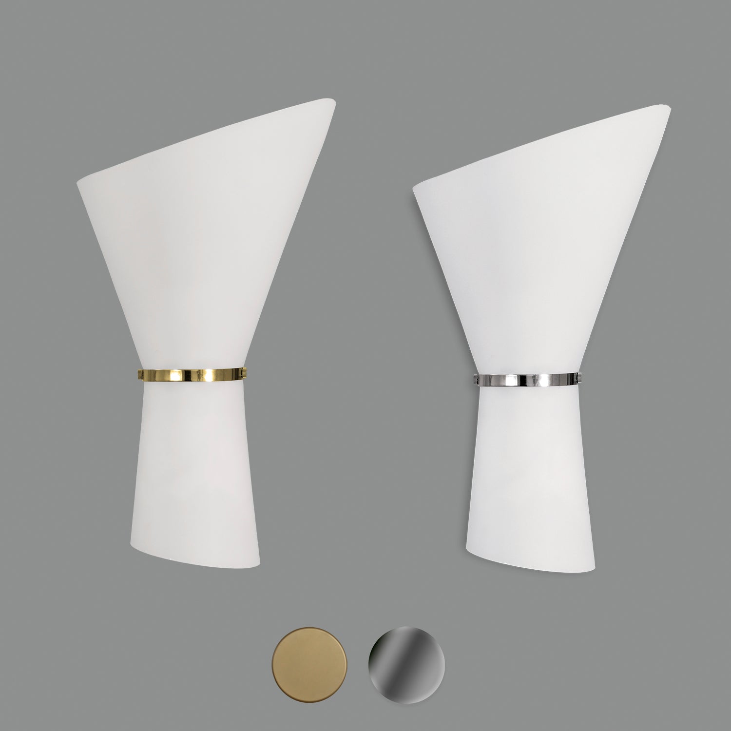 ACB Perla Aplique 16/3020 Opal/Cromo/Oro, LED E27 2x15W, A30201OP