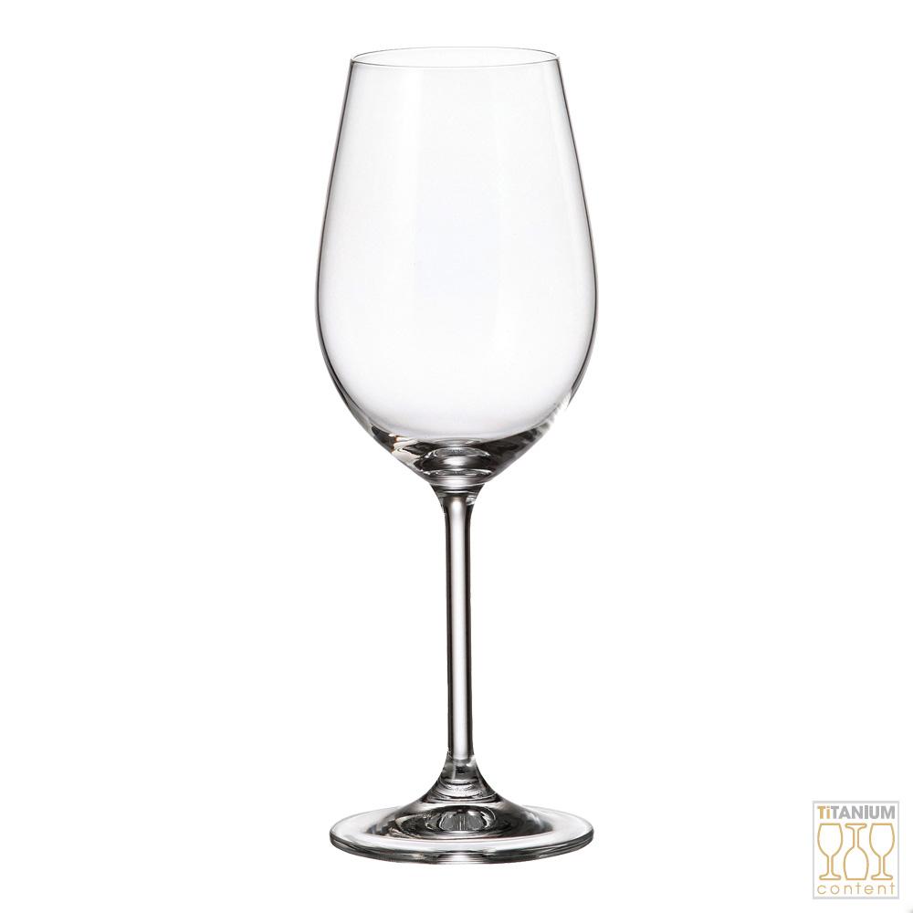 Crystalite Bohemia Copa de Vino Gastro-Colibri de Cristal con Titanio 350 ml, Apto Lavavajillas, Sin Plomo, Set de 6 Unidades