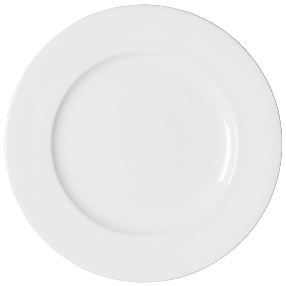 Avet Fuente Redonda Plain White 30,5 cm (4 Unidades) Hostelería, Alta Resistencia, Apta Microondas y Lavavajillas