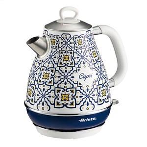 Ariete 2869 Hervidor Eléctrico Capri Vintage 1.7L Inalámbrico con Filtro y Auto Apagado
