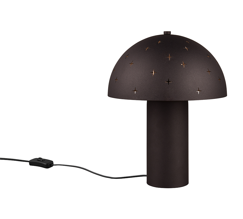 Trio Seta sobremesa metal estera negra R51361032