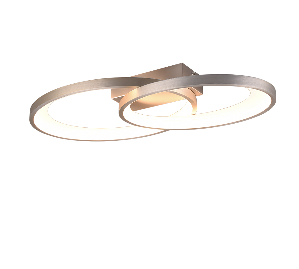 Trio Malaga plafón metal níquel mate R64482107
