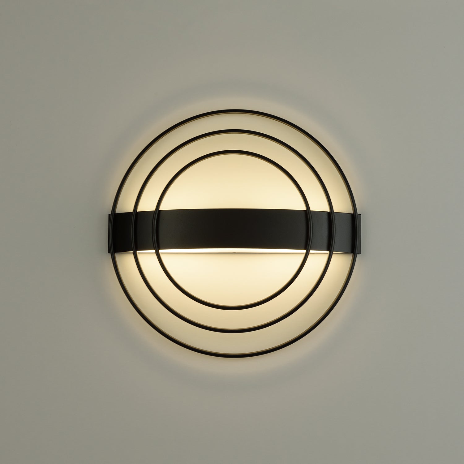 ACB Ringo Aplique 16/3813 Negro Texturado, LED 13W 808lm, CRI90 , LED integrado, Kelvin 2700K-3000K Slide Switch A3813070N