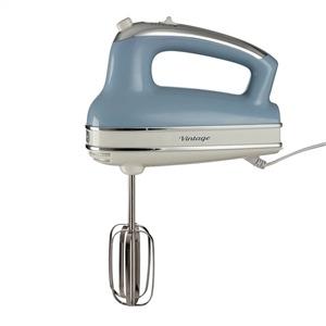 Ariete 1548/05 Batidora Amasadora Vintage Azul con 5 Velocidades y Accesorios Acero Inox.