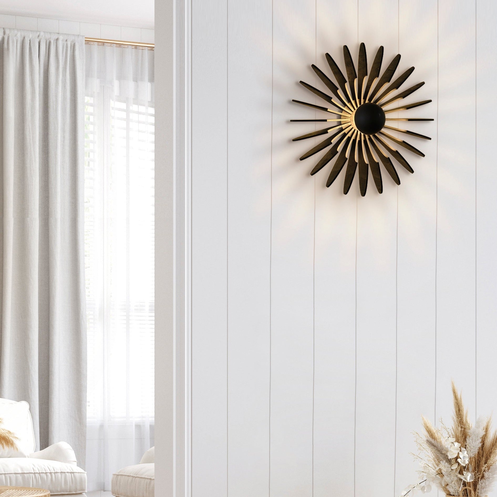 ACB Rosa Del Desierto Aplique 16/3912-60 Negro, LED E27 15W, A3912260N