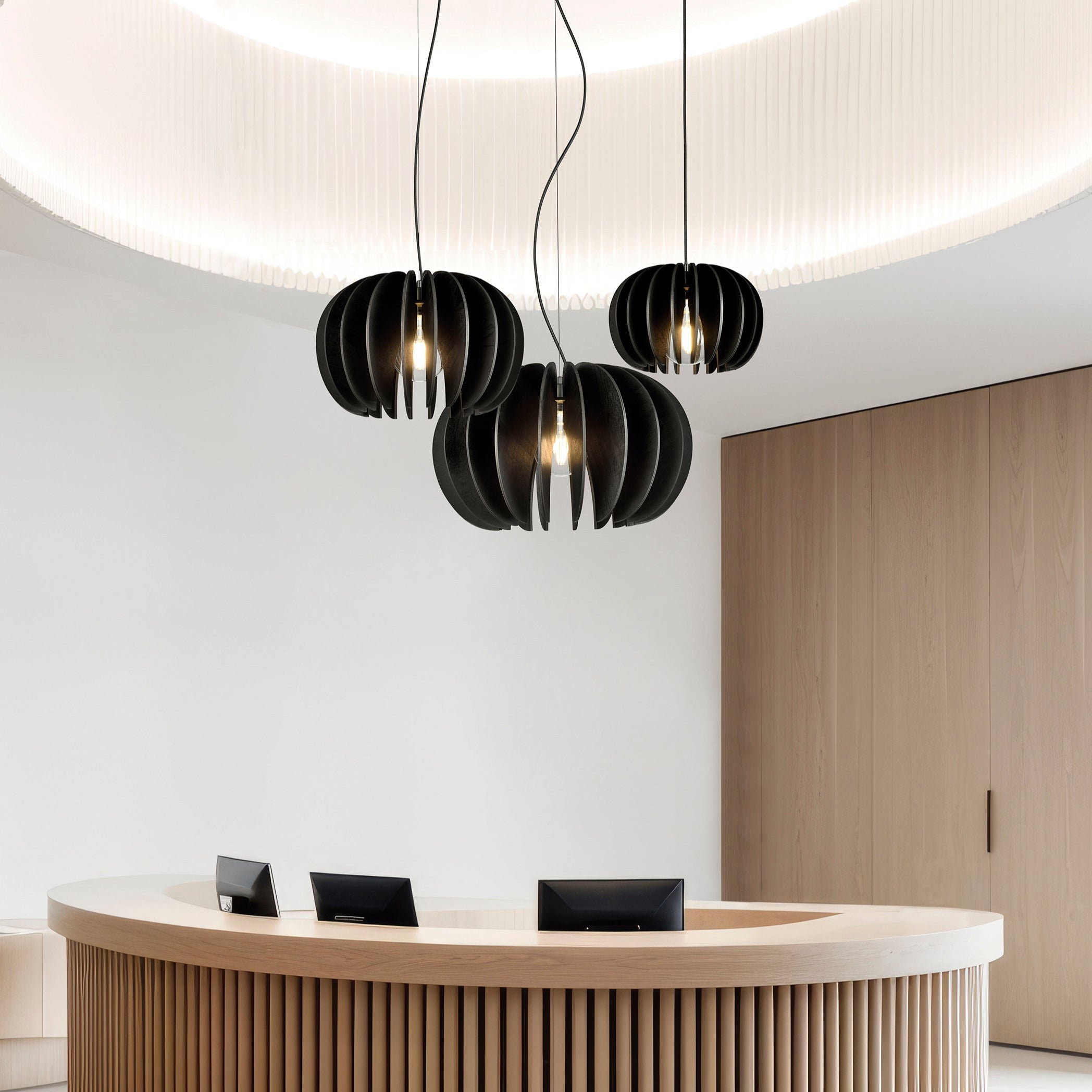 ACB Rosa Del Desierto Lámpara de techo colgante 3912/35 Negro, LED E27 15W, C3912135N