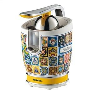 Ariete 413 POSITANO Exprimidor Eléctrico de Cítricos Retro con 2 Conos y Mango a Presión de Metal Cromado