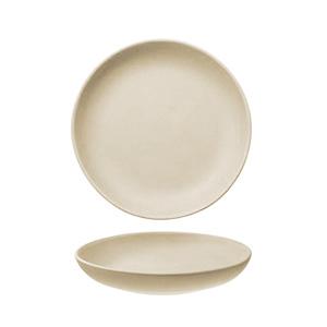 SUMMA Io Plato Hondo Coupe 24 cm - Gres Crema, Colección IO (6 Unidades)