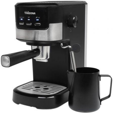 Tristar CM-2278 Cafetera Expreso 20 Bares, para Café Molido y Cápsulas Nespresso, Doble Taza y Boquilla Vapor