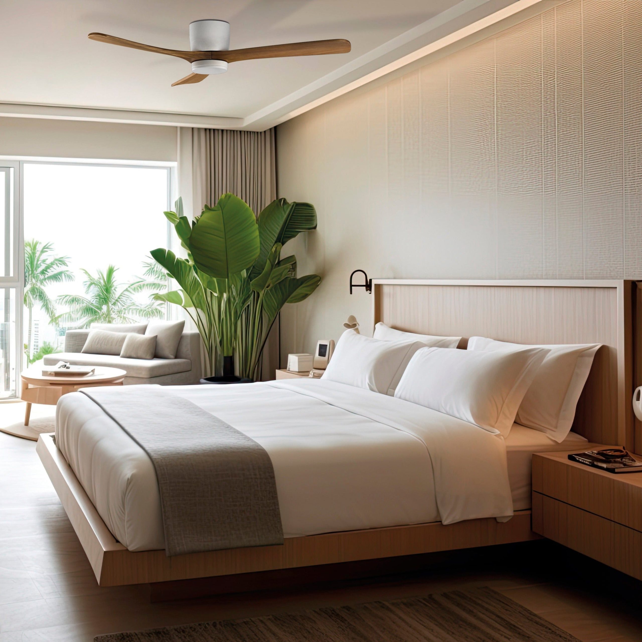 ACB Siroco Ventilador de techo blanco motor DC mando V2519040B