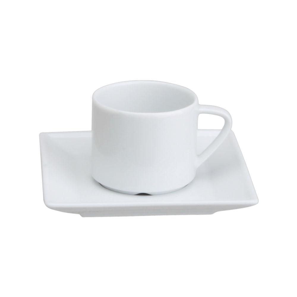 Avet Taza Té Con P Porcelana 190 ml Set 6 Unidades Colección Square