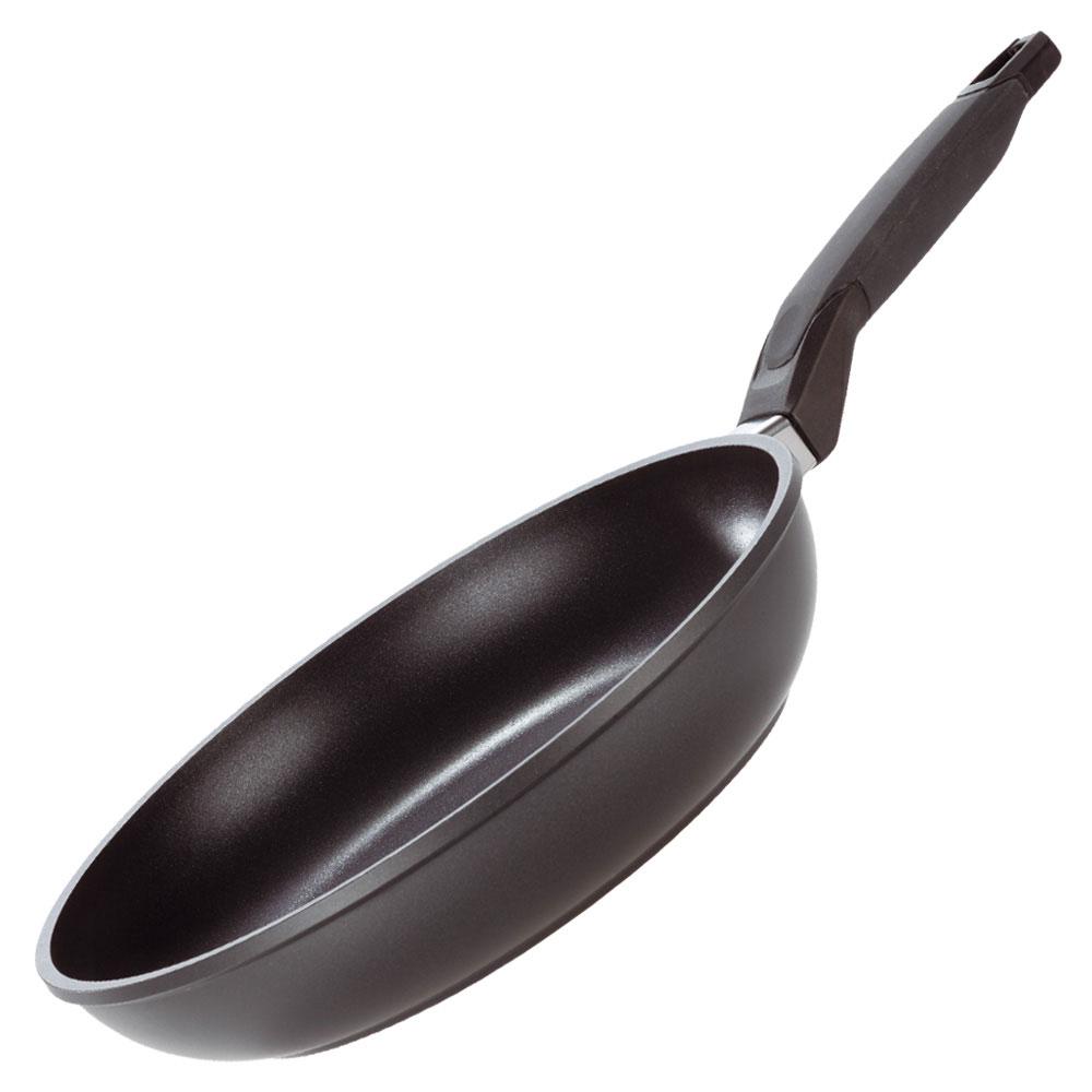 GSW Sartén Inducción Aluminio Fundición Silcoguss Noir 28 cm, 2.8 L, Base FerroTherm, Apta Todo Tipo Cocinas - Pack 6 Unidades
