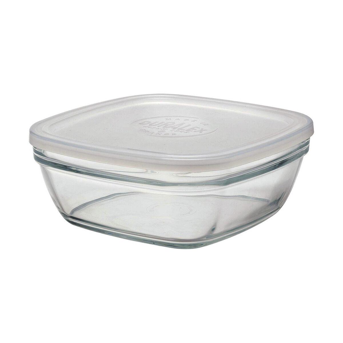 Duralex Fiambrera Cuadrada Freshbox 2L 20x20x8 cm Tapa Transparente (8 Unidades)