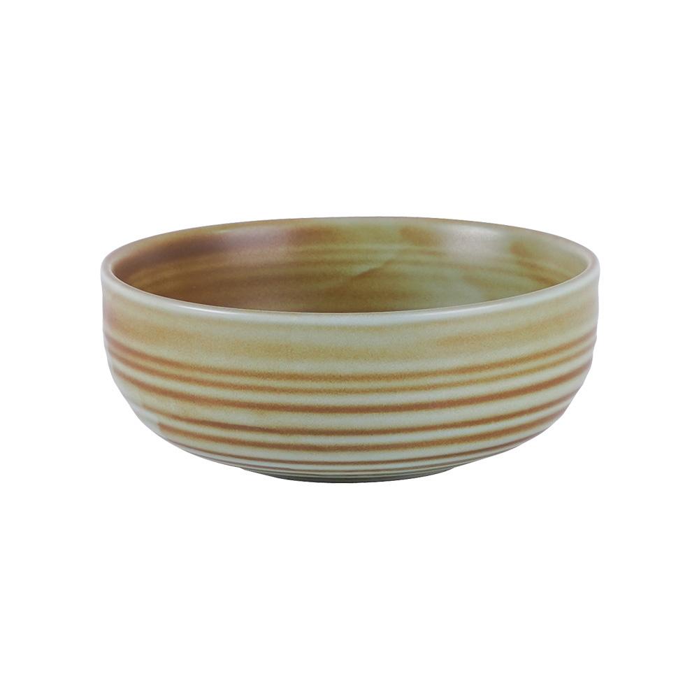 Avet Bol 400 ml, 14,5 cm de Diámetro, Colección Fusion Brown, Juego de 6 Unidades, Acabado Mate