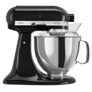 Kitchenaid 5KSM175 PS EOB Robot de Cocina Artisan Negro 4,8L con Acción Planetaria y Motor Directo