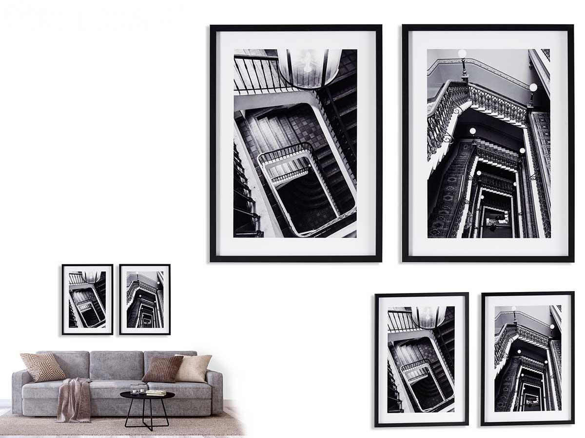 Giftdecor Cuadro Escaleras 50x70 cm Surtidos (2 Unidades)