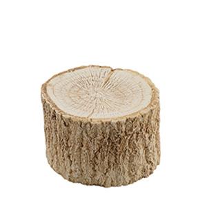 SUMMA Tronco Pequeño 13x12,5 cm H 6 cm - Porcelana crema Colección Troncos