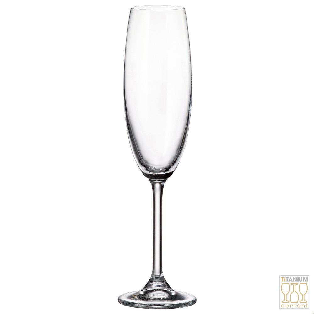 Crystalite Bohemia Copa Cava Gastro-Colibri 220 ml - Cristal de Titanio Reforzado, Altura 242 mm, Pack 6 Unidades, Apta Lavavajillas