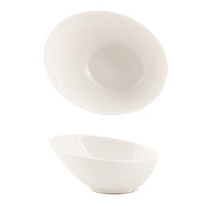 SUMMA Noubon Bol Inclinado 18 cm, Porcelana, Color Marfil, Colección Noubon (12 Unidades)