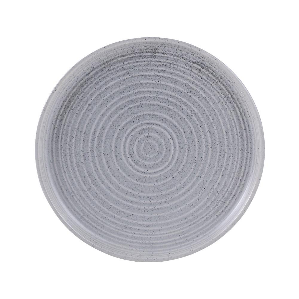 Avet Plato Postre Fusion Grey diámetro 21 cm Acabado Mate Set 6 Unidades