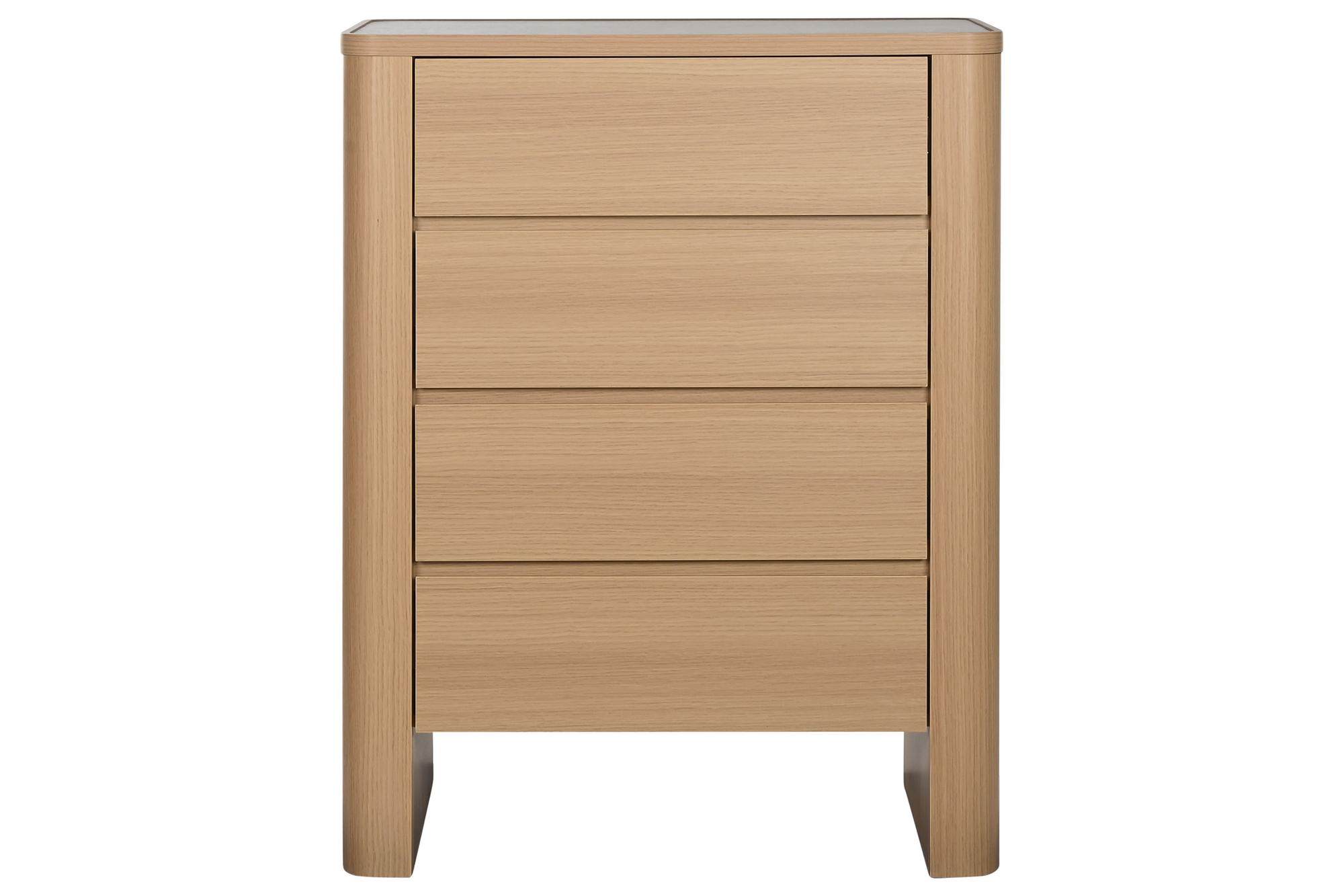 DKD Home Decor Chifonier Moderno de Mármol y MDF, 4 Cajones, Gris Claro Natural 40 x 100 x 76 cm