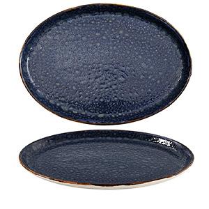 SUMMA Moon Blue Fuente Oval 34x24x2 cm - Colección MOON (6 Unidades)