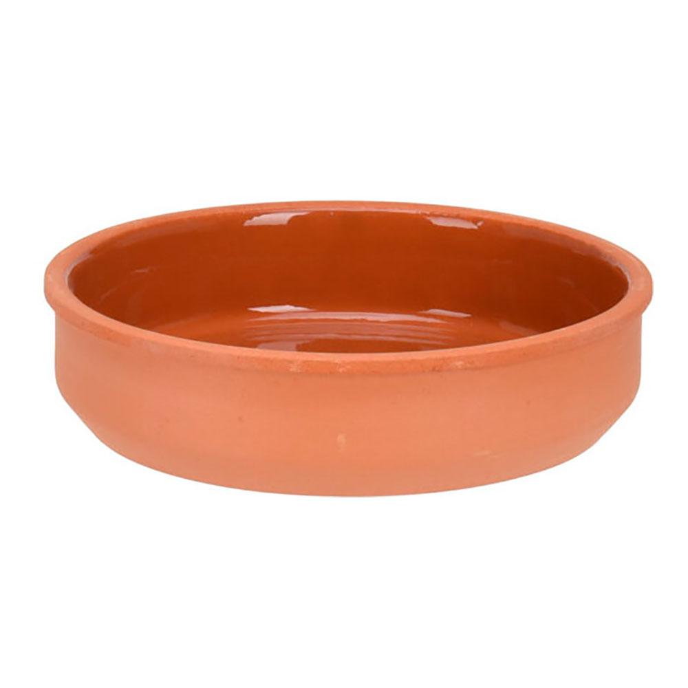 Excellent Houseware Set 2 Cazuelas para Aperitivos de Barro Terracota 450ml Ø15,5x3,8cm Apilables, Apto Microondas, Lavavajillas y Horno