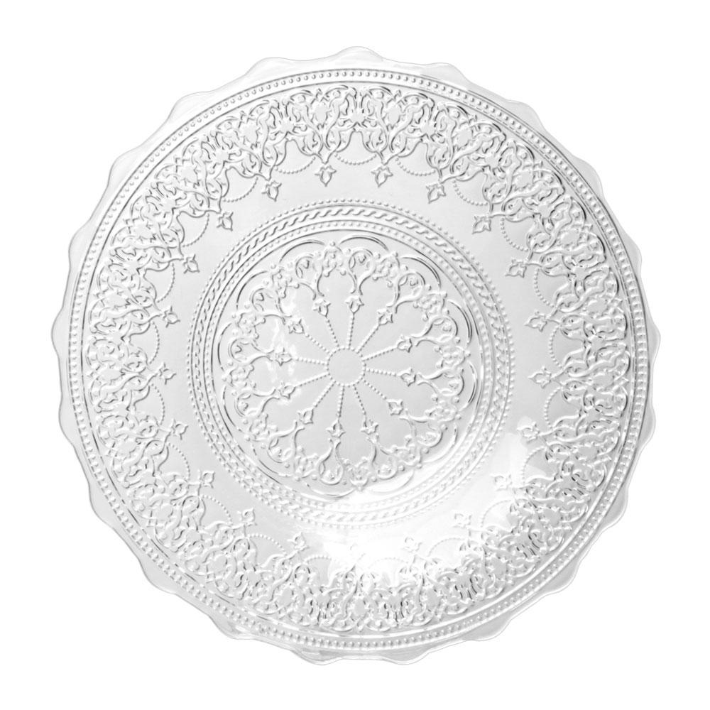 Avet Plato Gourmet de Cristal Colección Doge con Relieve Exterior Diámetro 28,5 cm Altura 5 cm (6 Unidades)