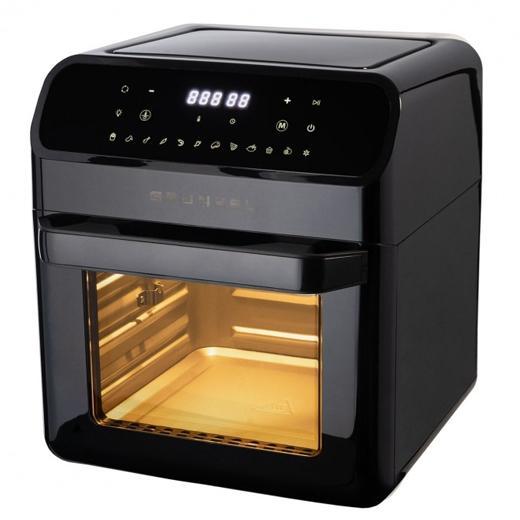 Grunkel Freidora de Aire Sin Aceite Digital 12L, 1500W, 12 Programas, Control Táctil, Fácil Limpieza - AirFryer Oven