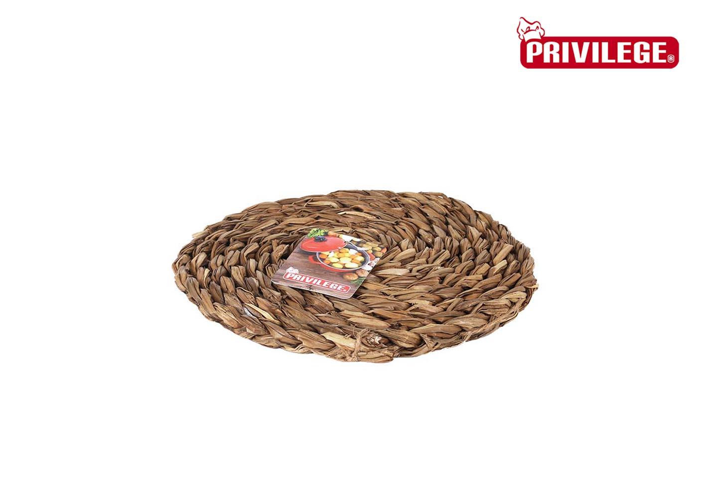 Privilege Salvamantel de Mimbre Rojo, Ø20 cm (48 Unidades)