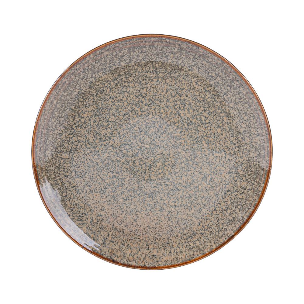 Avet Plato Postre Gris Antique 23 cm Esmaltado Reactivo Acabado Brillante - Juego de 6 Unidades