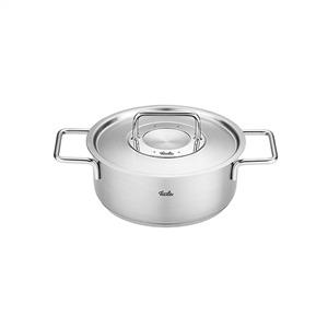 Fissler Pure Profi Cacerola de Acero Inoxidable 20 cm con Tapa de Metal, Apto para Inducción, 2.4L - 08612420000/0