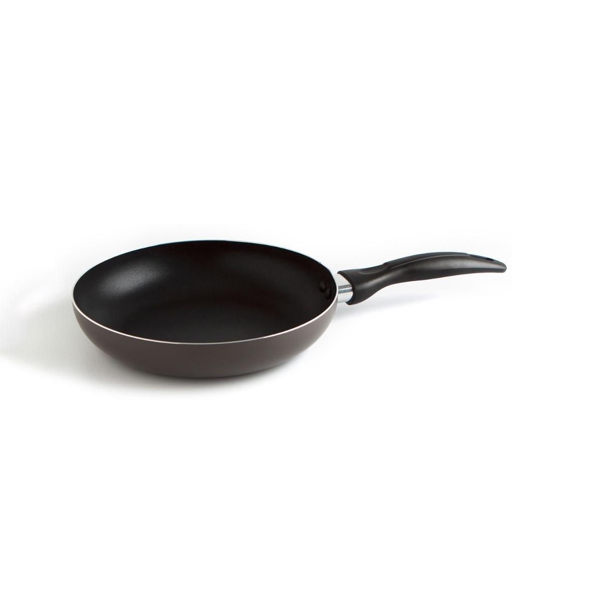 Quid Sartén Temis Aluminio Estampado 20 cm (Pack 6 Unidades) Antiadherente 2 Capas, Mango Ergonómico Baquelita, Apto Vitro/Gas/Eléctrica