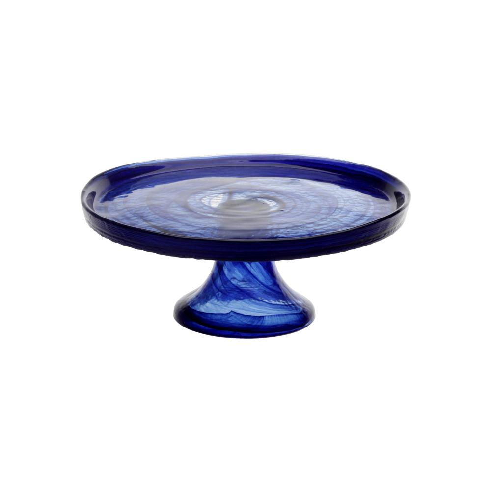 Avet Pastelera Con Pie Azul diámetro 19,5 cm Altura 7,2 cm