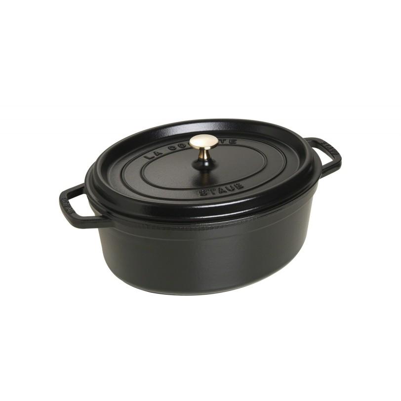 Staub La Cocotte Ovalada 29cm Negra de Hierro Fundido