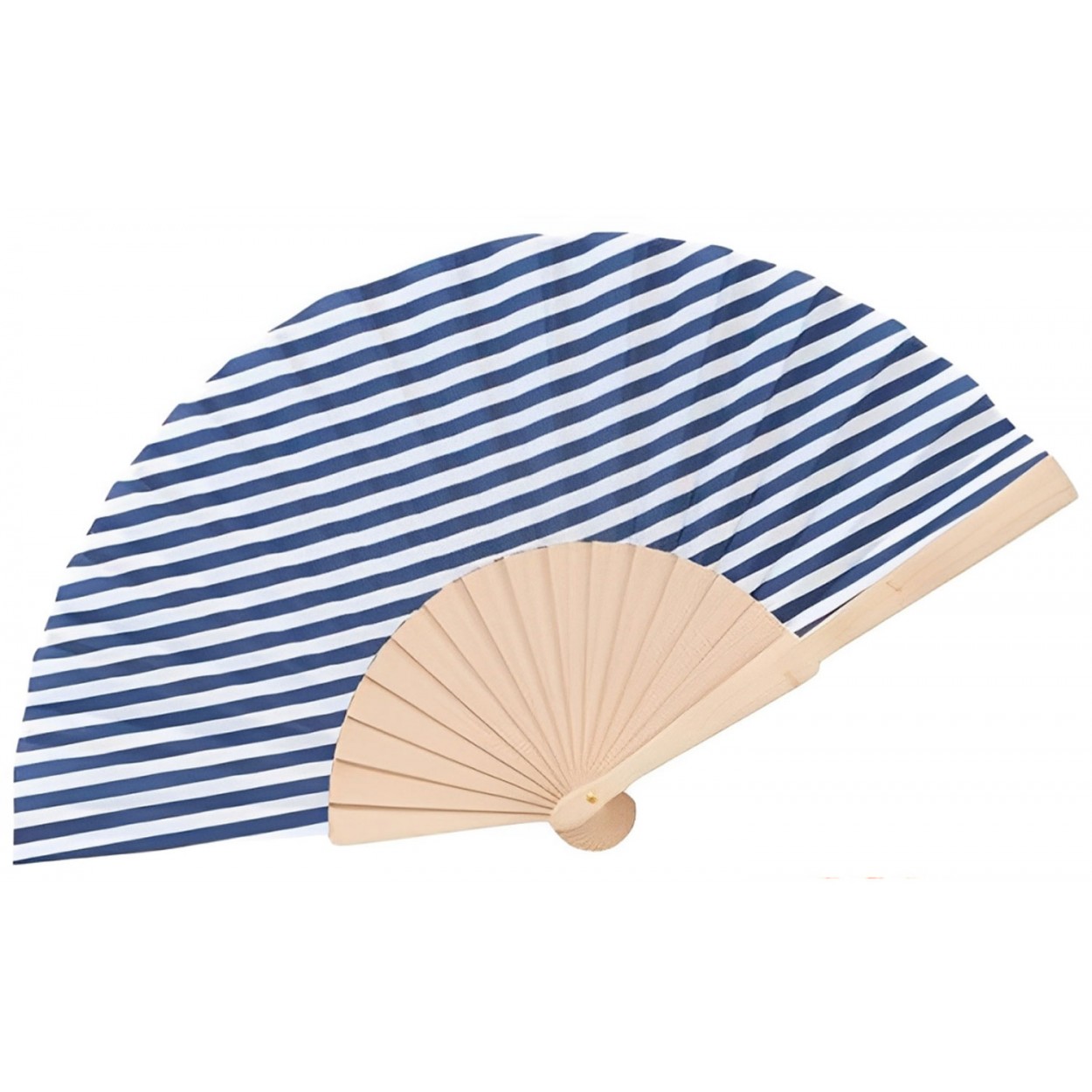 ABANICO MADERA RAYAS 21X1X3CM