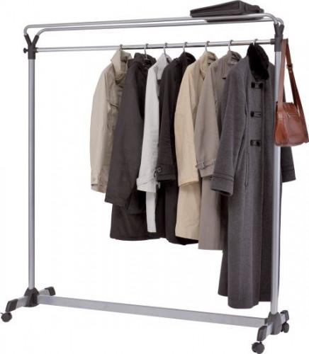 Archivo 2000 Perchero Alba de Gran Capacidad con Ruedas 540x1530x1715 mm Gris ALPMGROUP3 GS