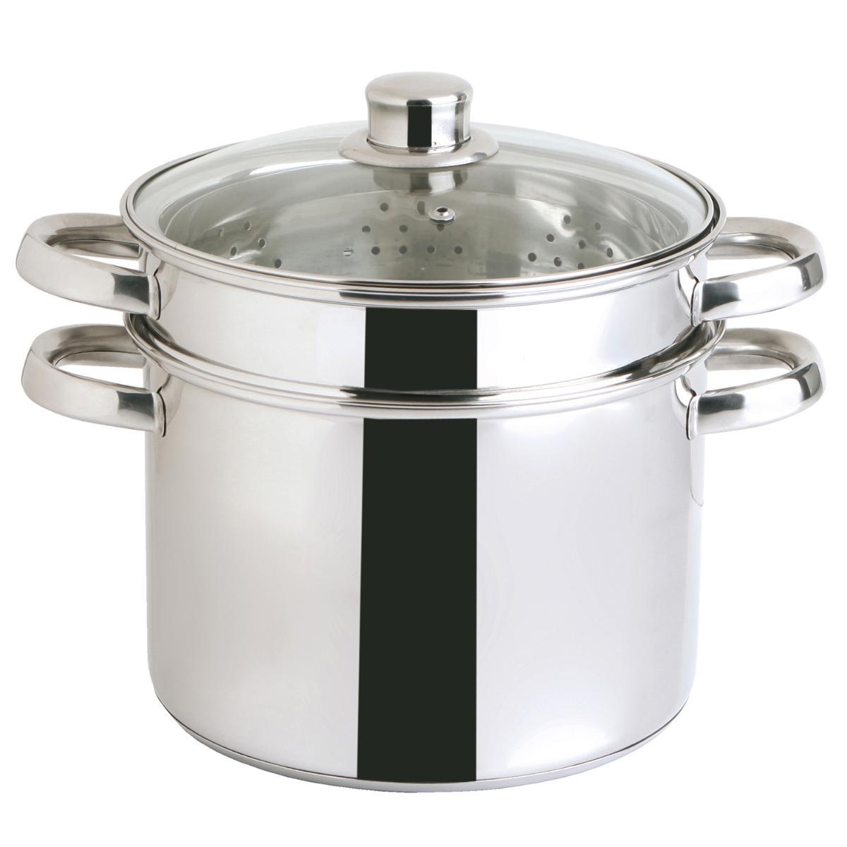 Quid Batería de Cocina Acero Inoxidable Gastro Fresh Set 3 Piezas con Asas de Baquelita, Resistente a Choque Térmico y Apto para Lavavajillas