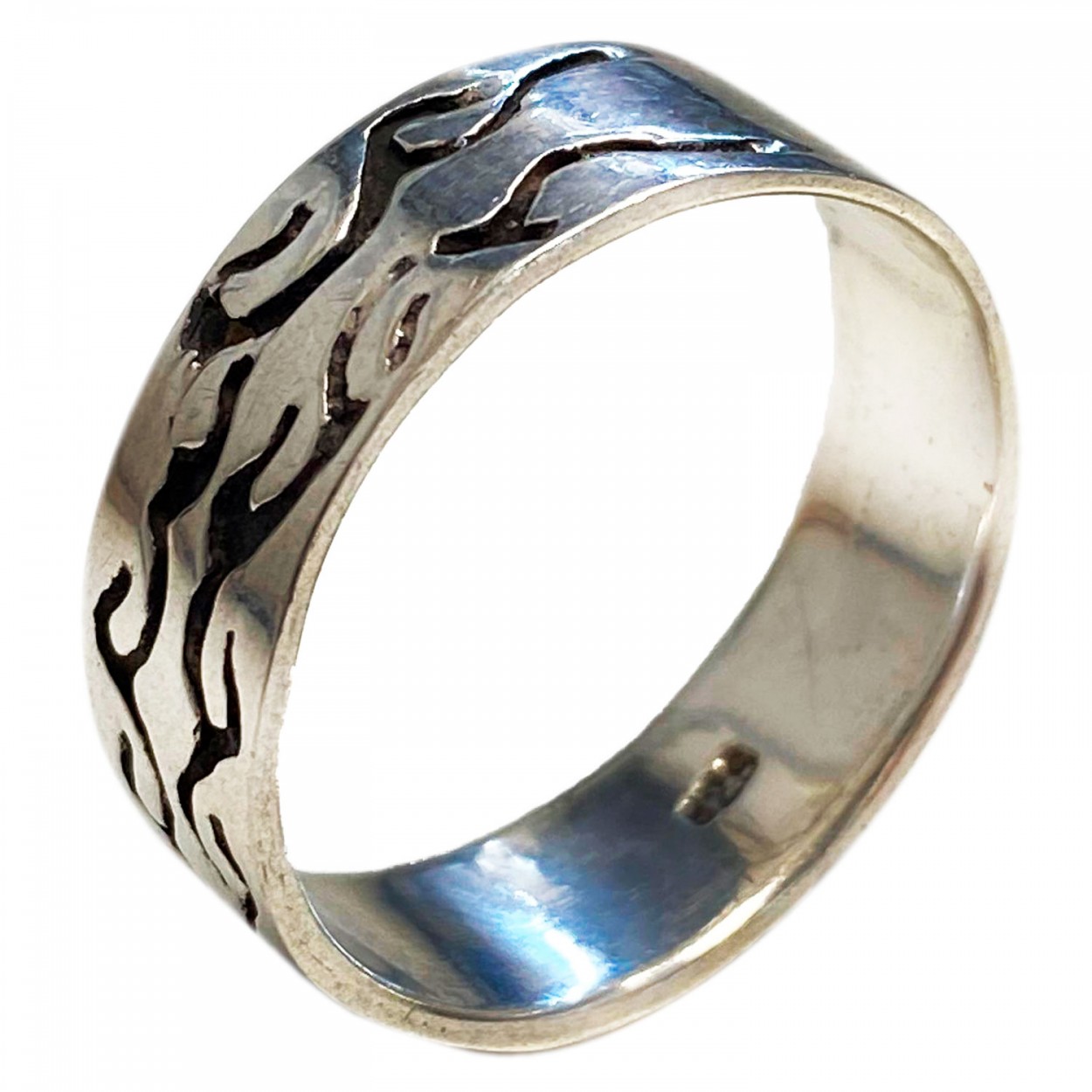 ANILLO PLATA LEY 925 CELTA LÍNEAS TALLA 26