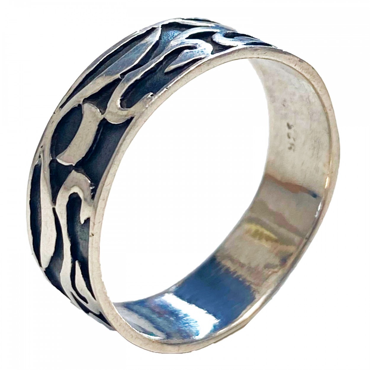 ANILLO PLATA LEY 925 TRIBAL DRAGONES TALLA 29