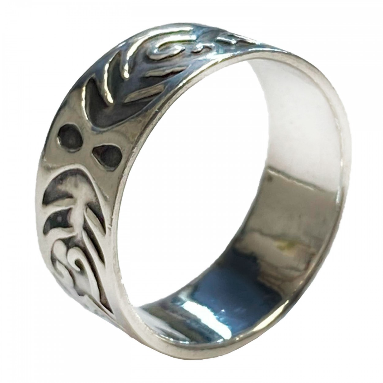 ANILLO PLATA LEY 925 TRIBAL SIMETRÍA TALLA 26