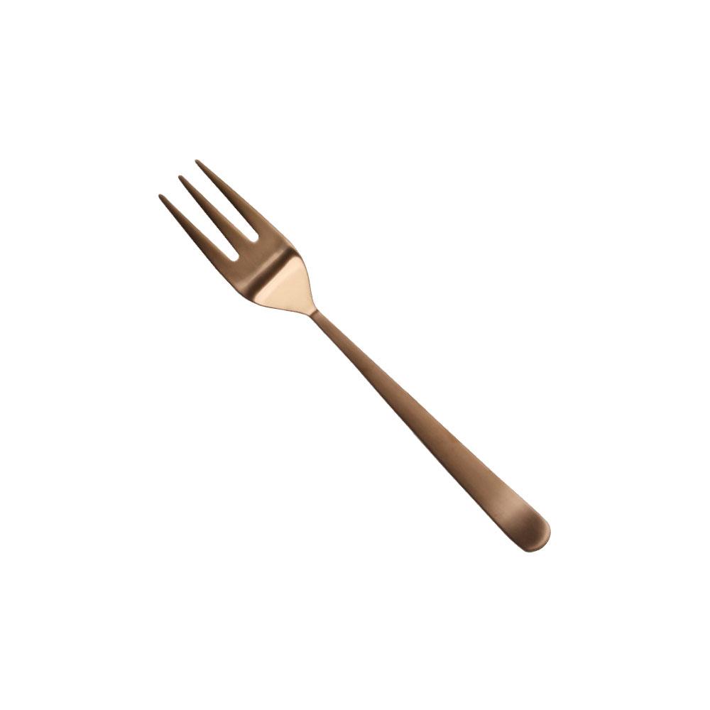 Herdmar Tenedor Lunch Mate Colección Oslo Cobre 14,3 cm - Pack de 12 Unidades