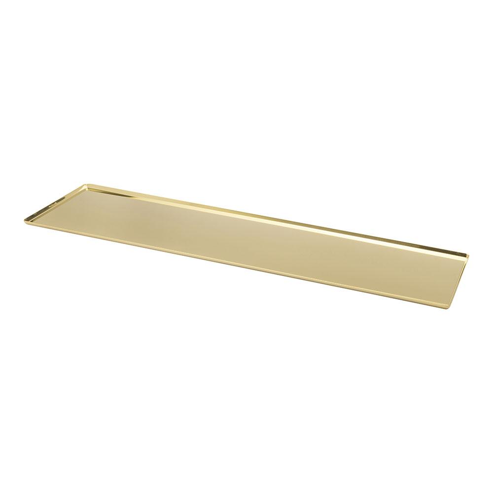 Abert Bandeja Plana Buffet Oro 60x20 Acero Inoxidable Colección Pastry